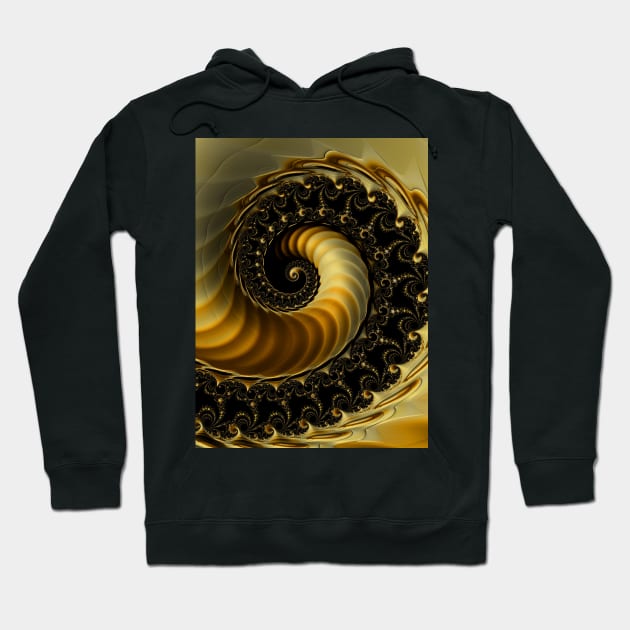 Golden Spiral Hoodie by Mistywisp